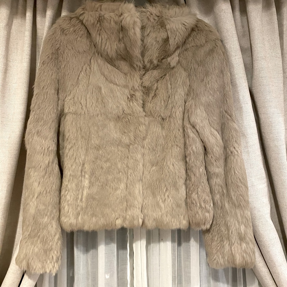 June rabbit fur coat size M
